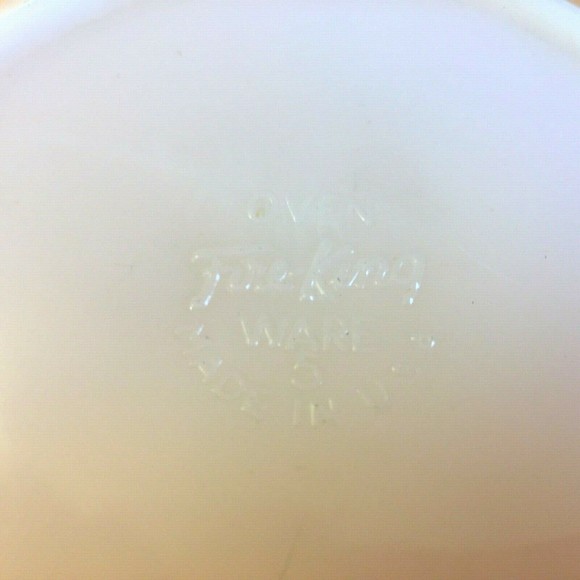 Vintage Fire King Peach Luster Laurel Leaf 8"  Serving Bowl - Picture 5 of 9